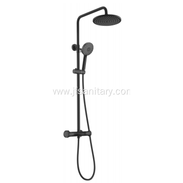 Irregular Fashion Thermostatic Faucet Set Black